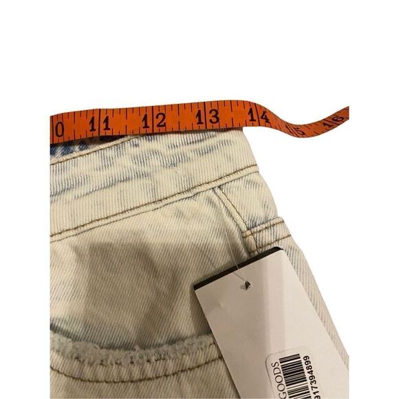 Nwt Vervet By Flying Monkey Emma Mom Lightwash Jeans Straight Leg Denim Destroye - Picture 11 of 15